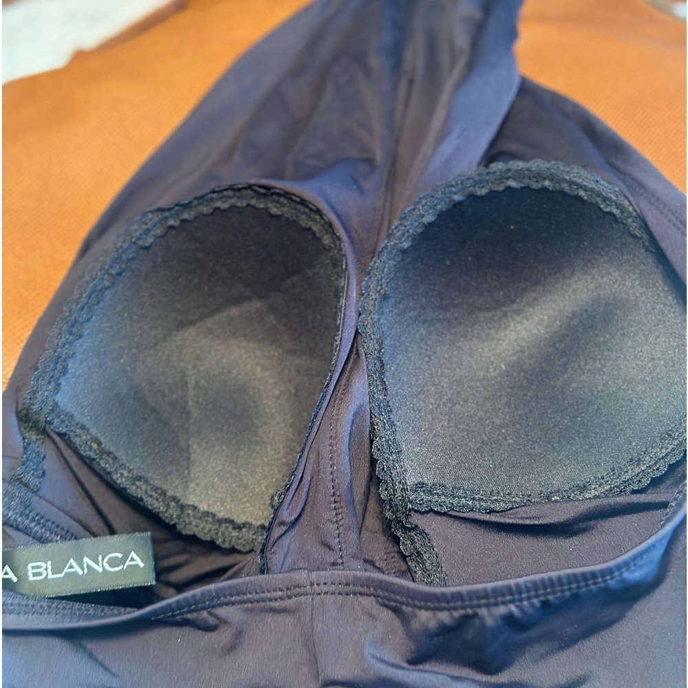 - La Blanca black one piece swim suit size 12 - Picture 6 of 10